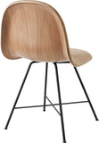 GUBI 3D Dining Chair Front Upholstered - Center Base