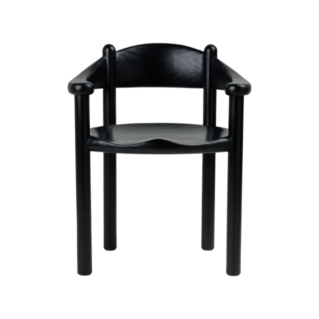 Daumiller Armchair - Brown/ Black Pine