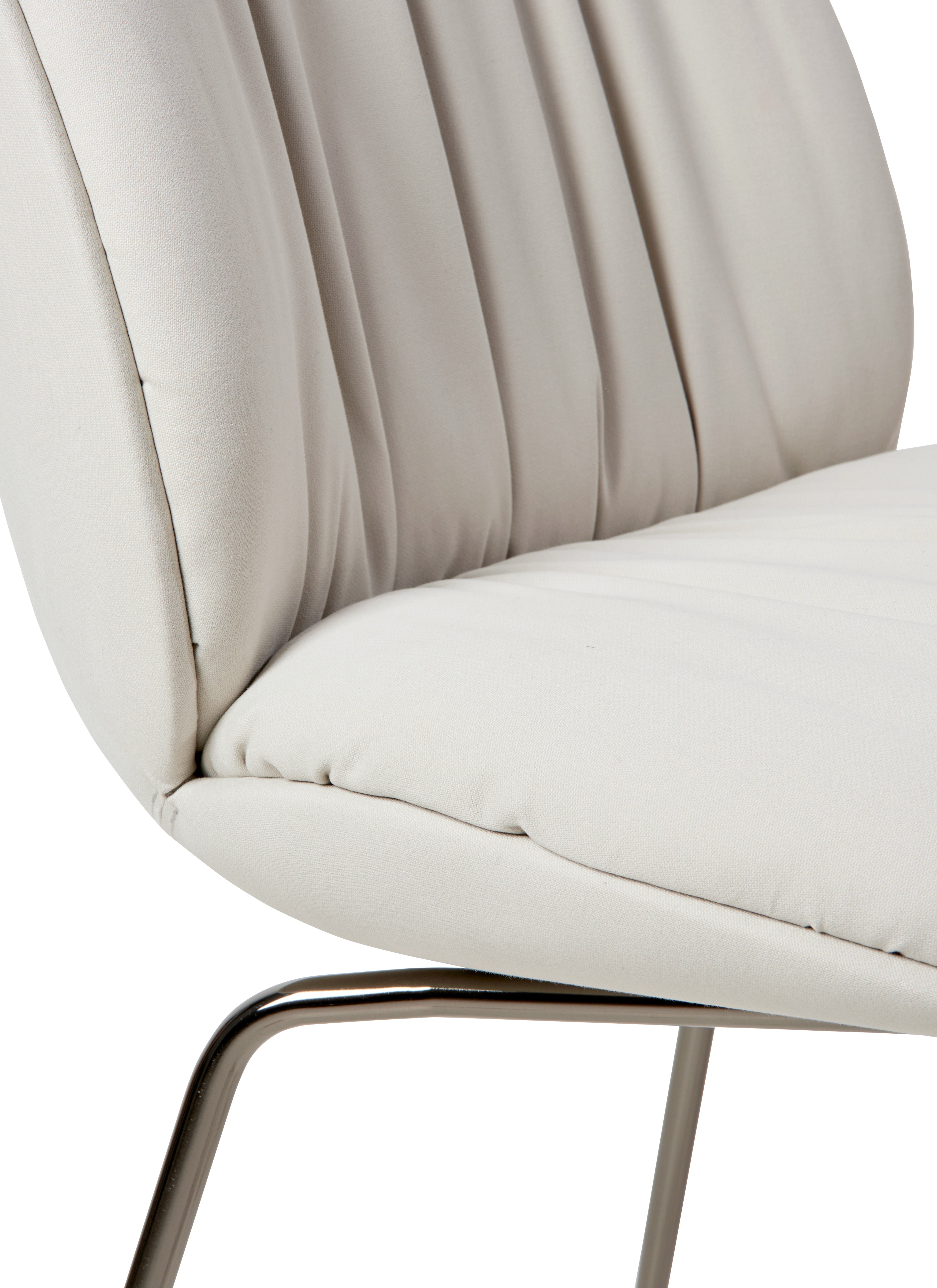 Beetle Soft Dining Chair - Fully Upholstered, Conic base