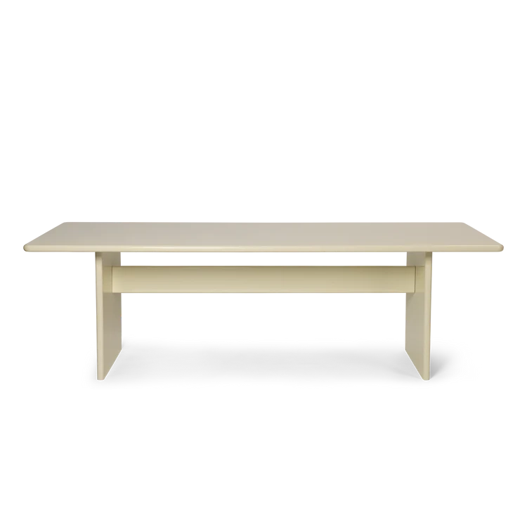 Rink Dining Table - Eggshell