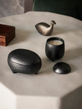 Coot Paper Weight Antique Aluminium