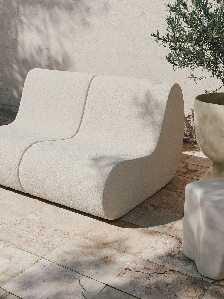 Rouli Center Module Pure Bouclé - Off-white