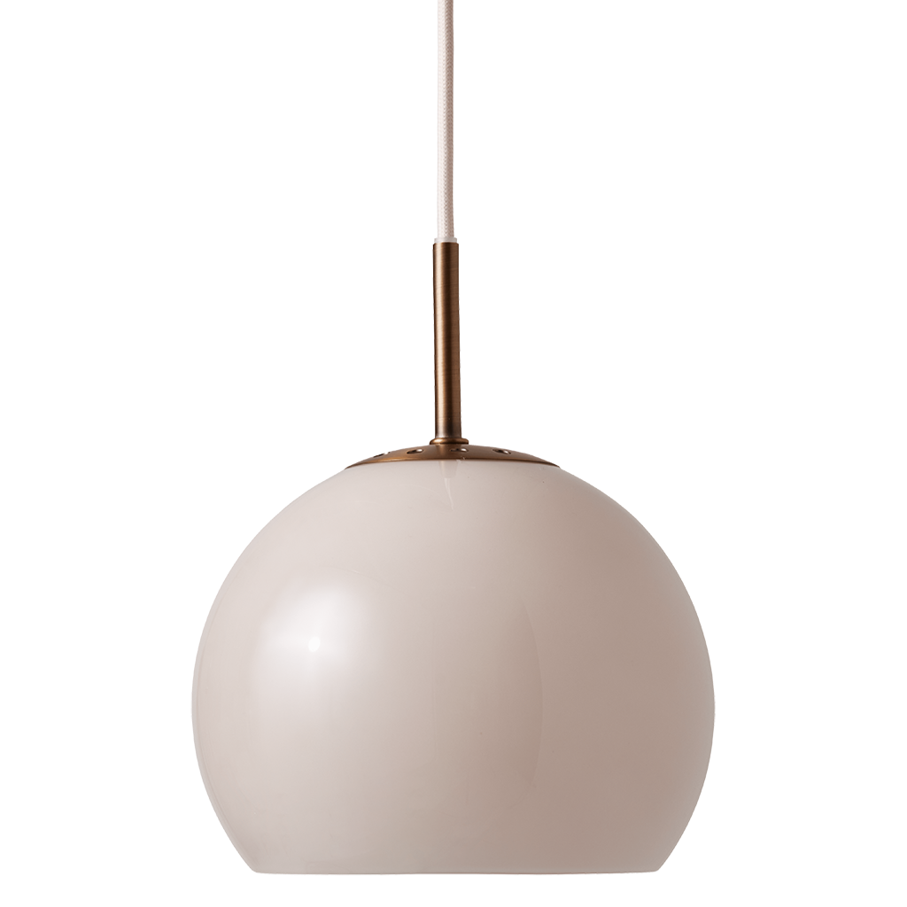 Ball Glass Pendant Lamp - Sand Grey