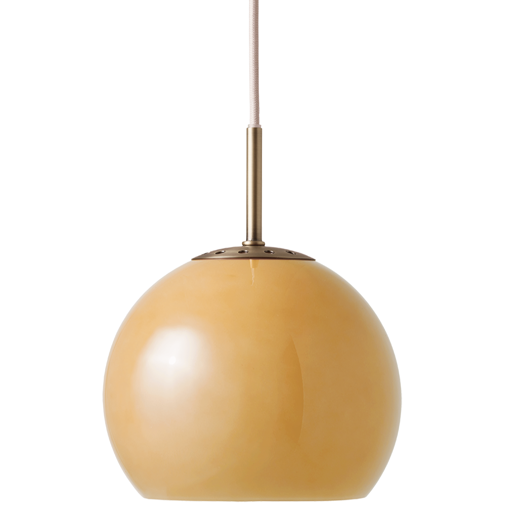 Ball Glass Pendant Lamp - Amber