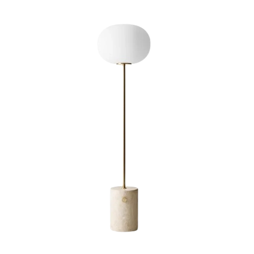 JWDA Floor Lamp - Travertine | Brushed Brass