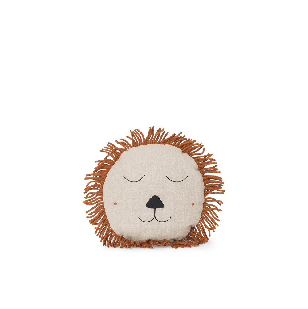 Safari Cushion - Lion - Natural