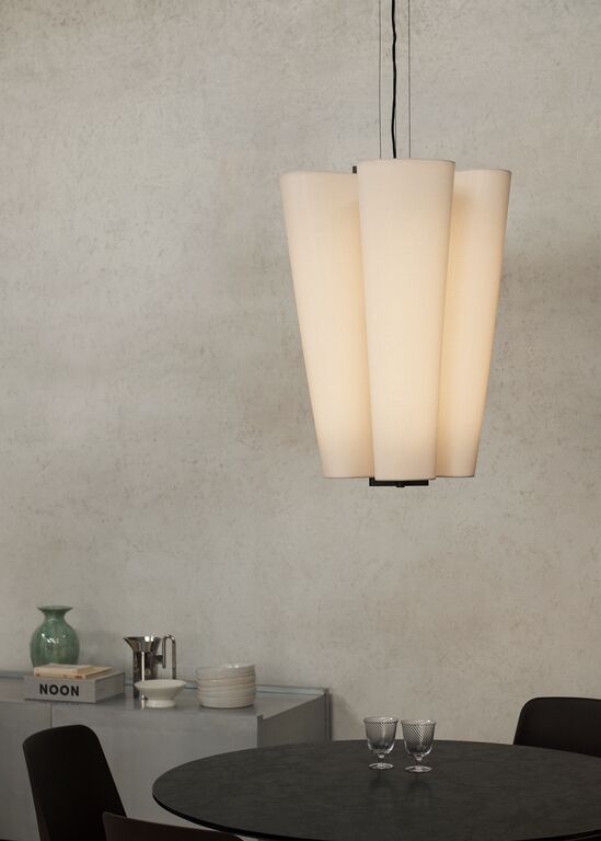 Bella SC115 Chandelier - Bronzed & Soft Canvas