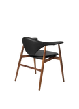 Masculo Dining Chair Fully Upholstered - Wood Base