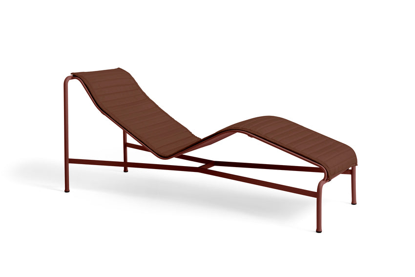 Quilted Cushion for Palissade Chaise Longue - Iron Red