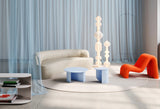 Plateau Side Table - Ice Blue