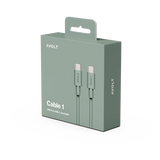 Cable 1 USB-C to USB-C - Oak Green