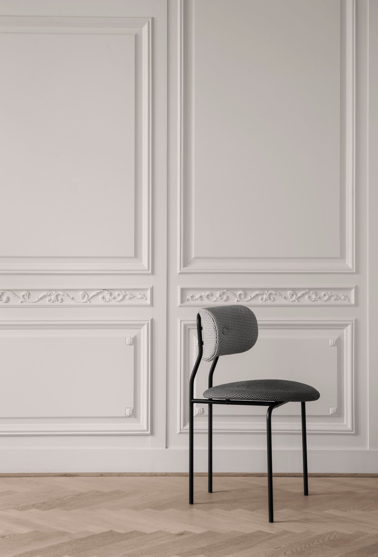 Coco Dining Chair Fully Upholstered - Black base