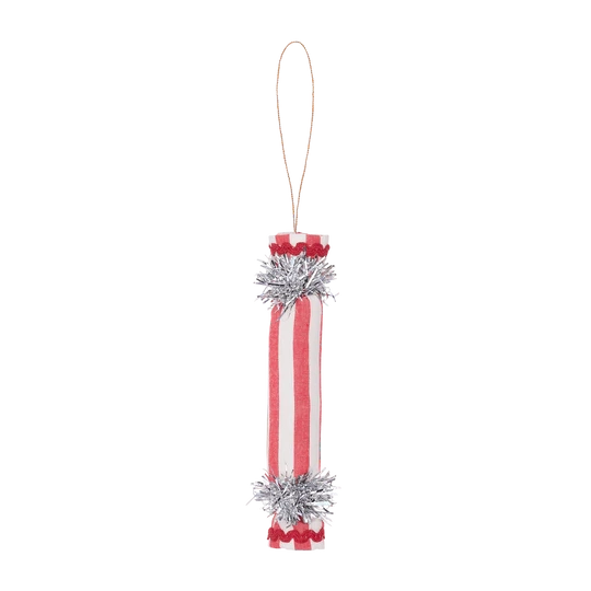 Ornament Crackers - Red Wide Stripes