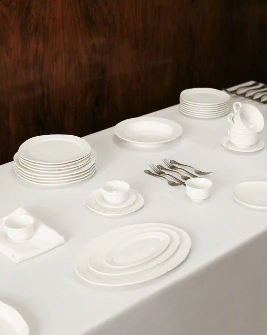 Silhouette Oval Plate L18 cm - Set of 4