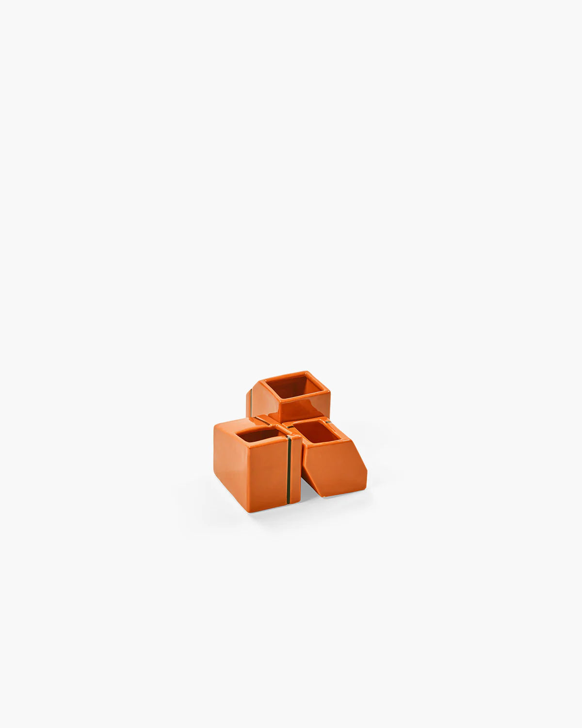 Vase mini ass/3 Silos - Orange