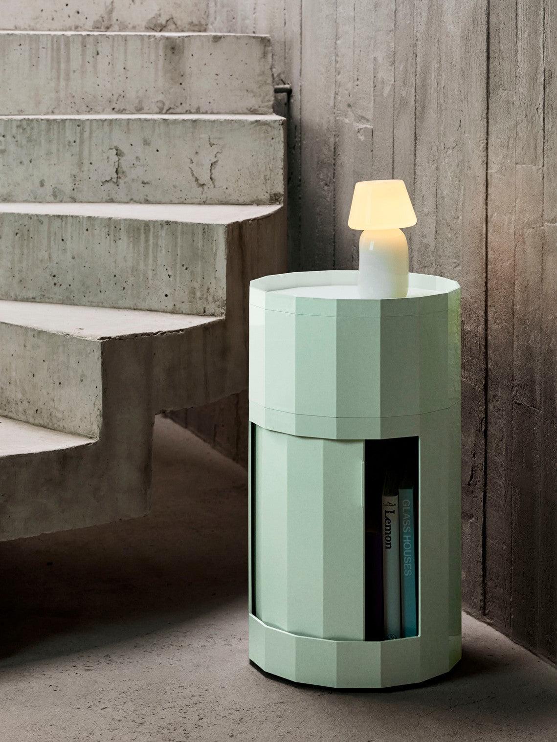 Facet Cabinet 101 incl. feet and castors - Soft Mint