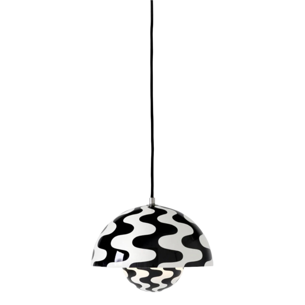 Corp de iluminat suspendat Flowerpot VP1 mic - Black & White Pattern