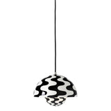 Corp de iluminat suspendat Flowerpot VP1 mic - Black & White Pattern