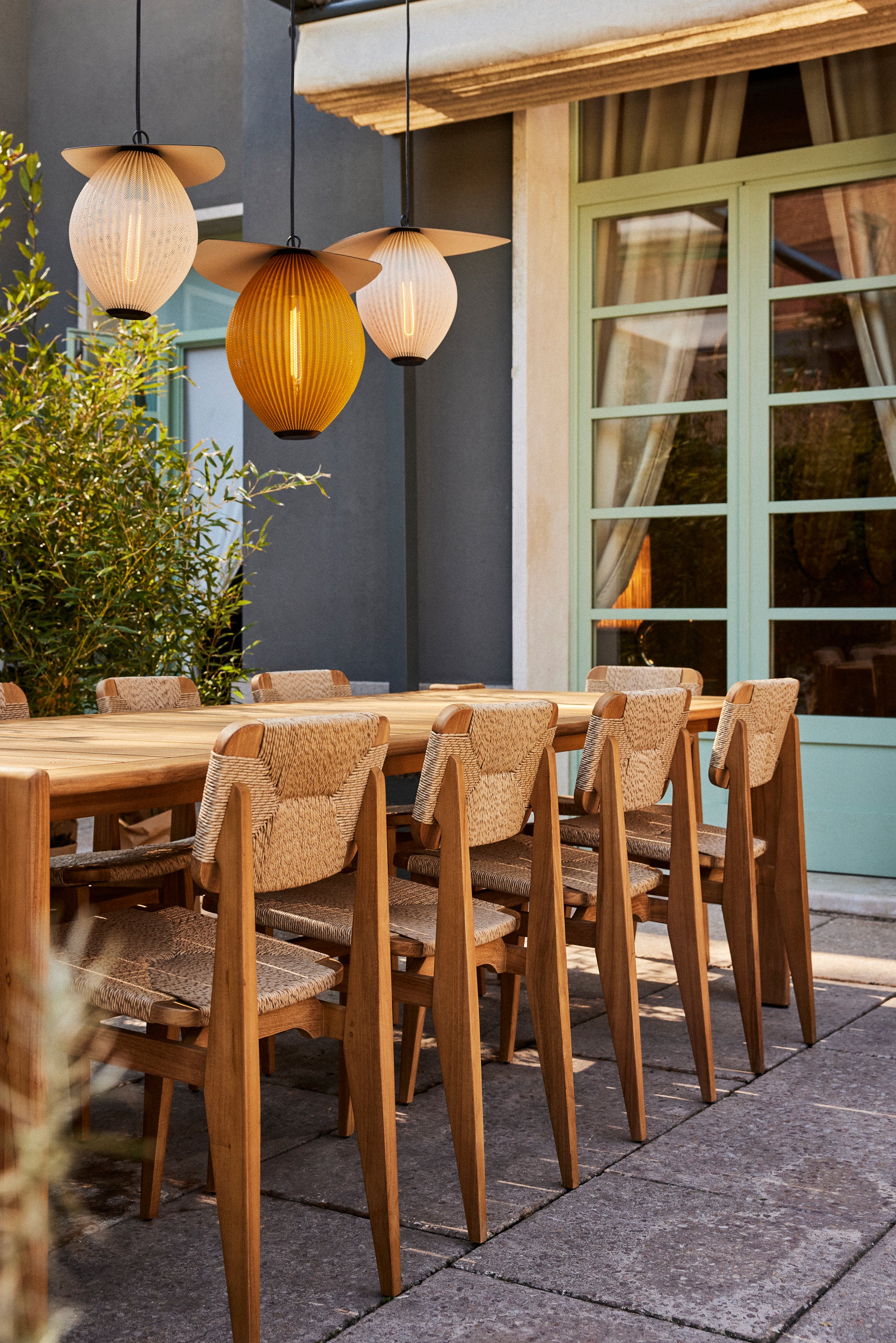 Satellite Outdoor Pendant - Cream White Semi Matt