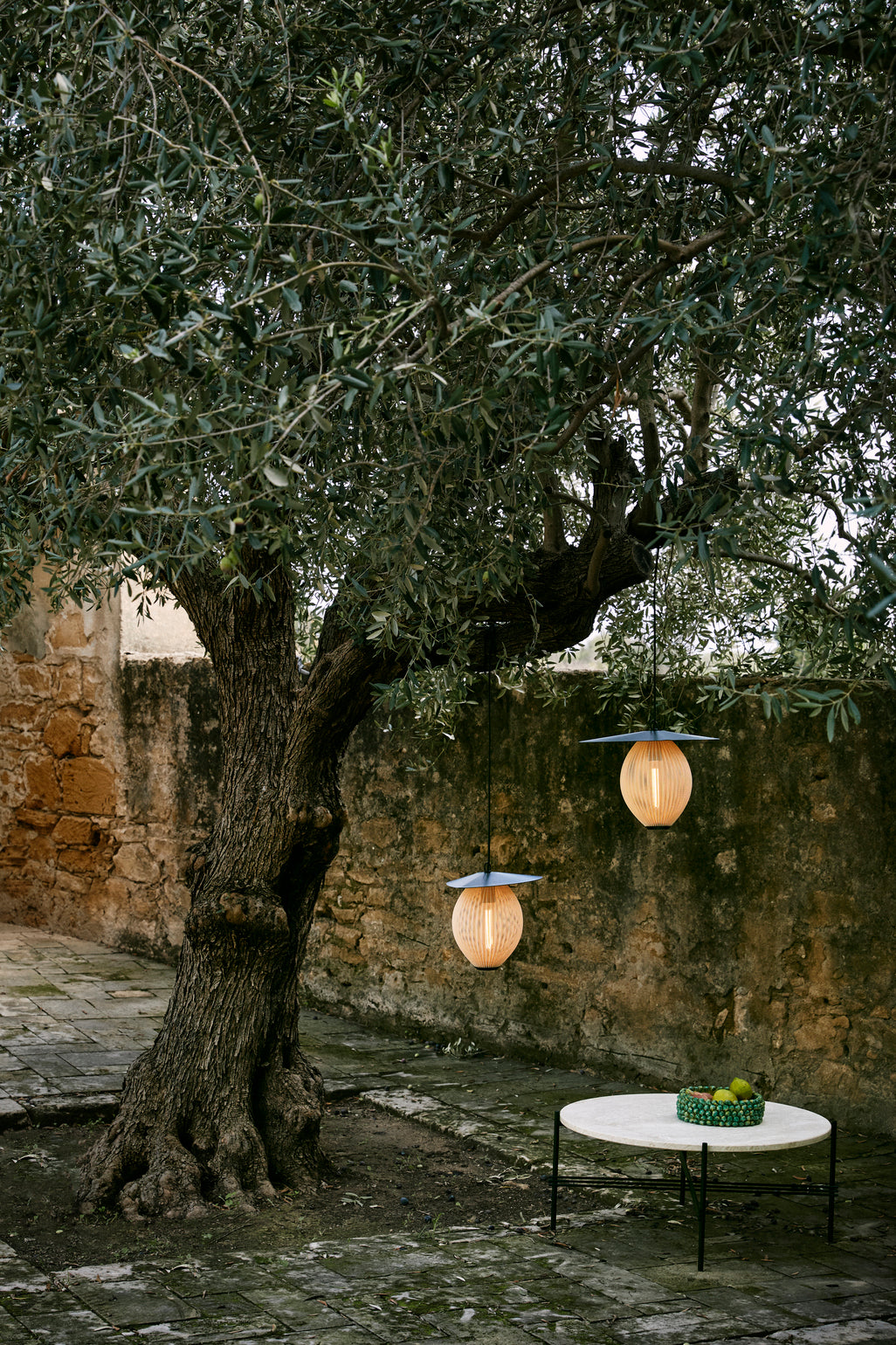 Satellite Outdoor Pendant - Cream White Semi Matt