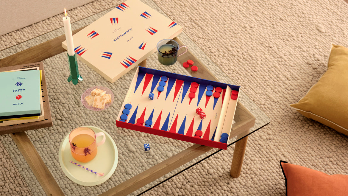 HAY PLAY - Backgammon-Off-white