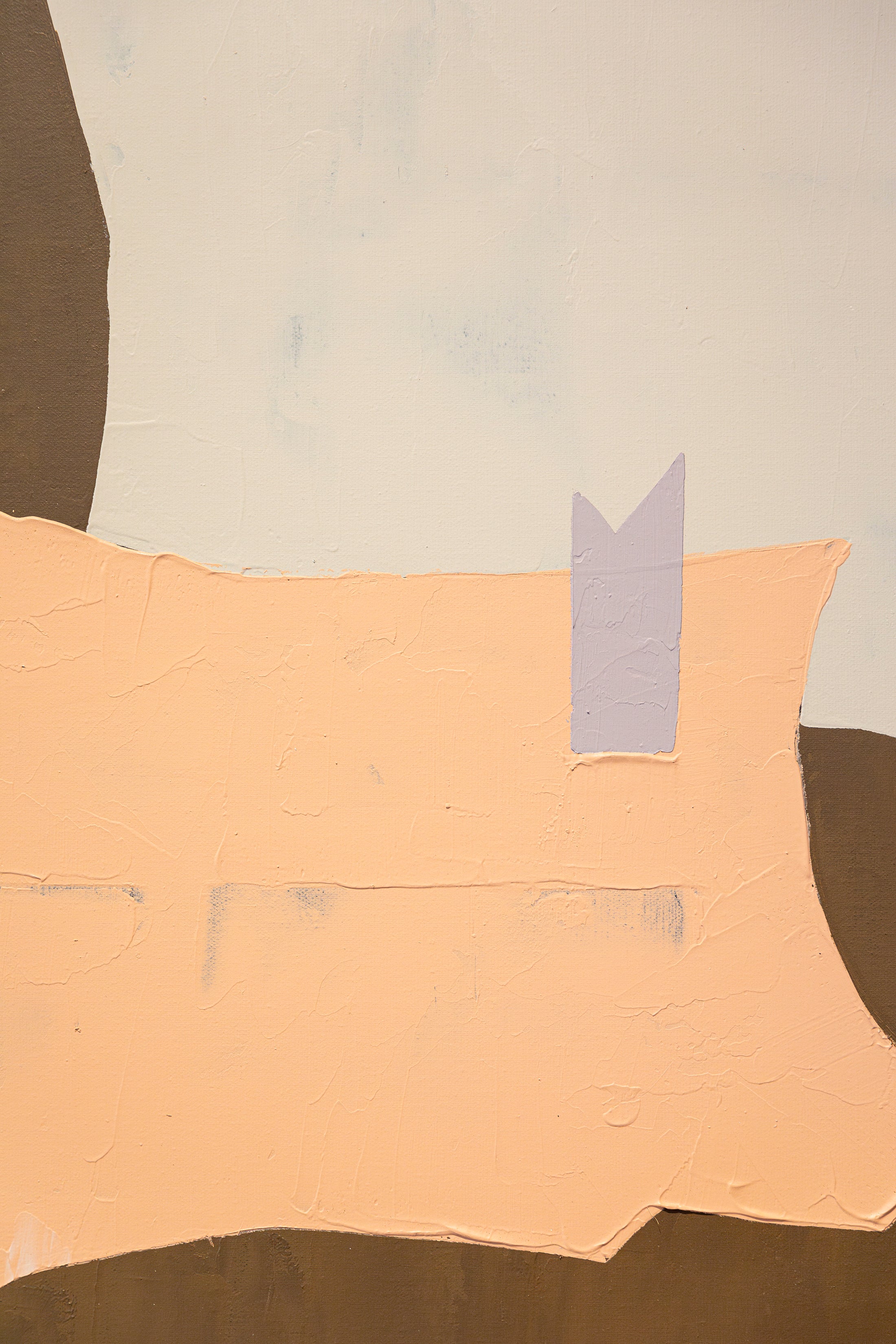 Abstract Painting Mustard/Nude