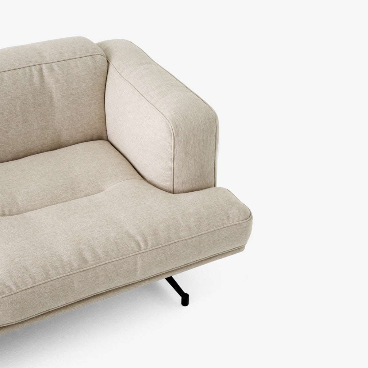 Inland AV22 Sofa - 2 seater - Black legs