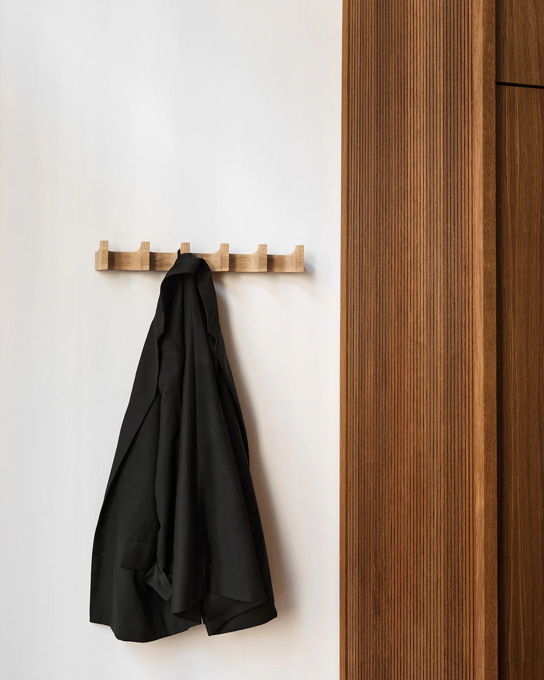 Column Coat Rack L, Light Oiled oak