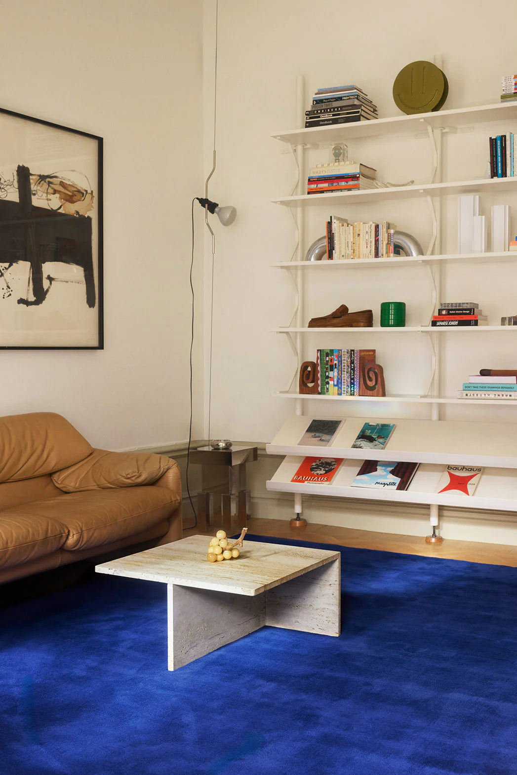 Solid Wool Rug - Blue Fonce