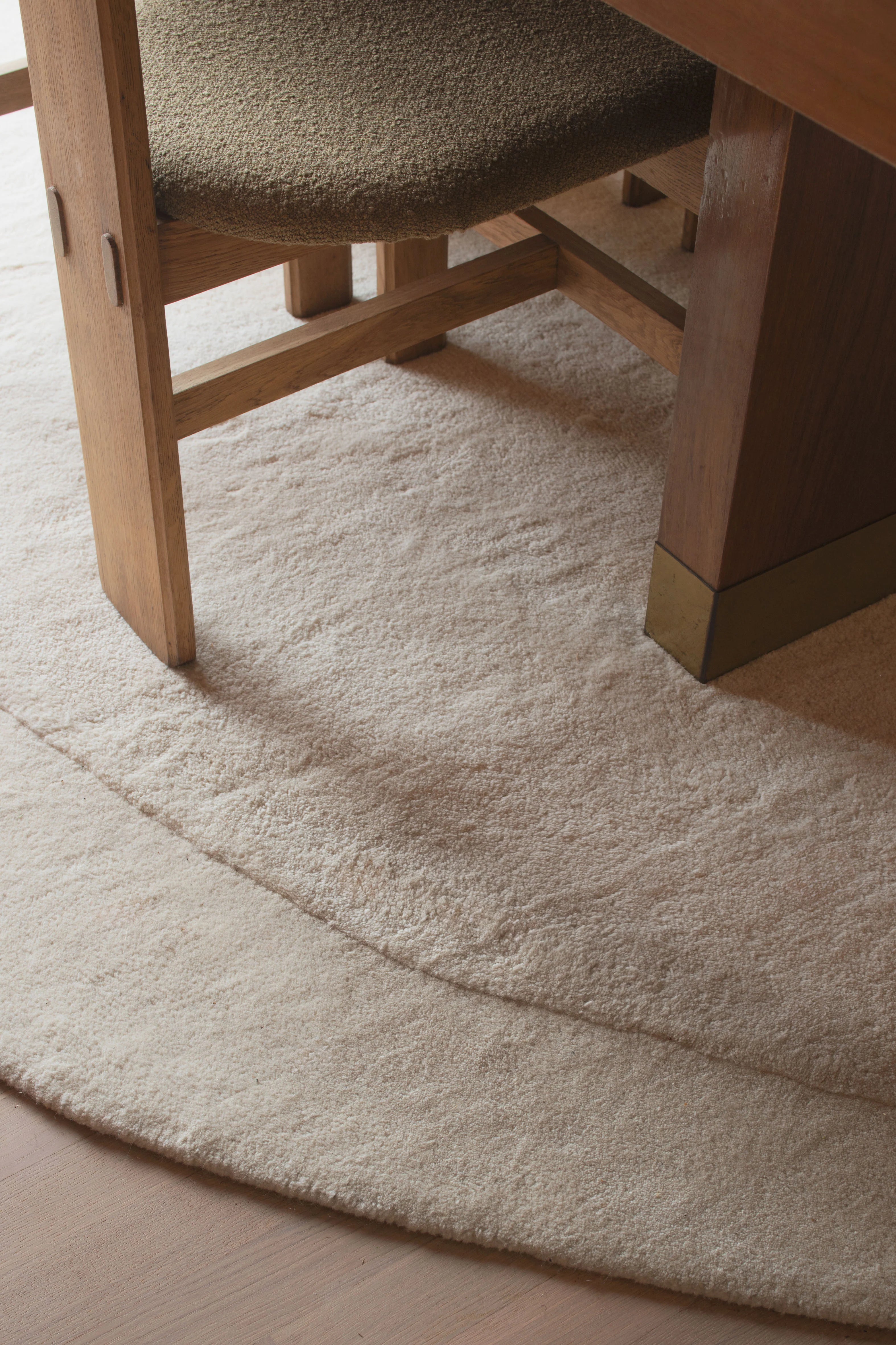 Residue Wool Rug - Bone White