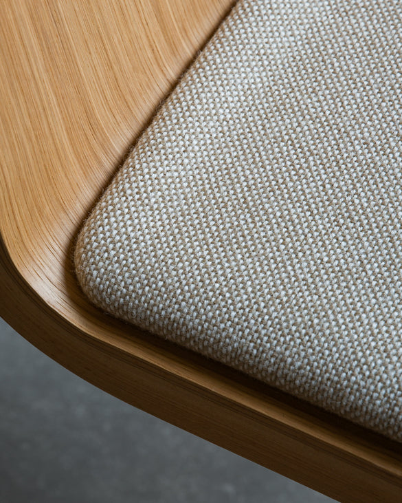 Ready Dining Chair - Natural Oak - Seat Upholstered