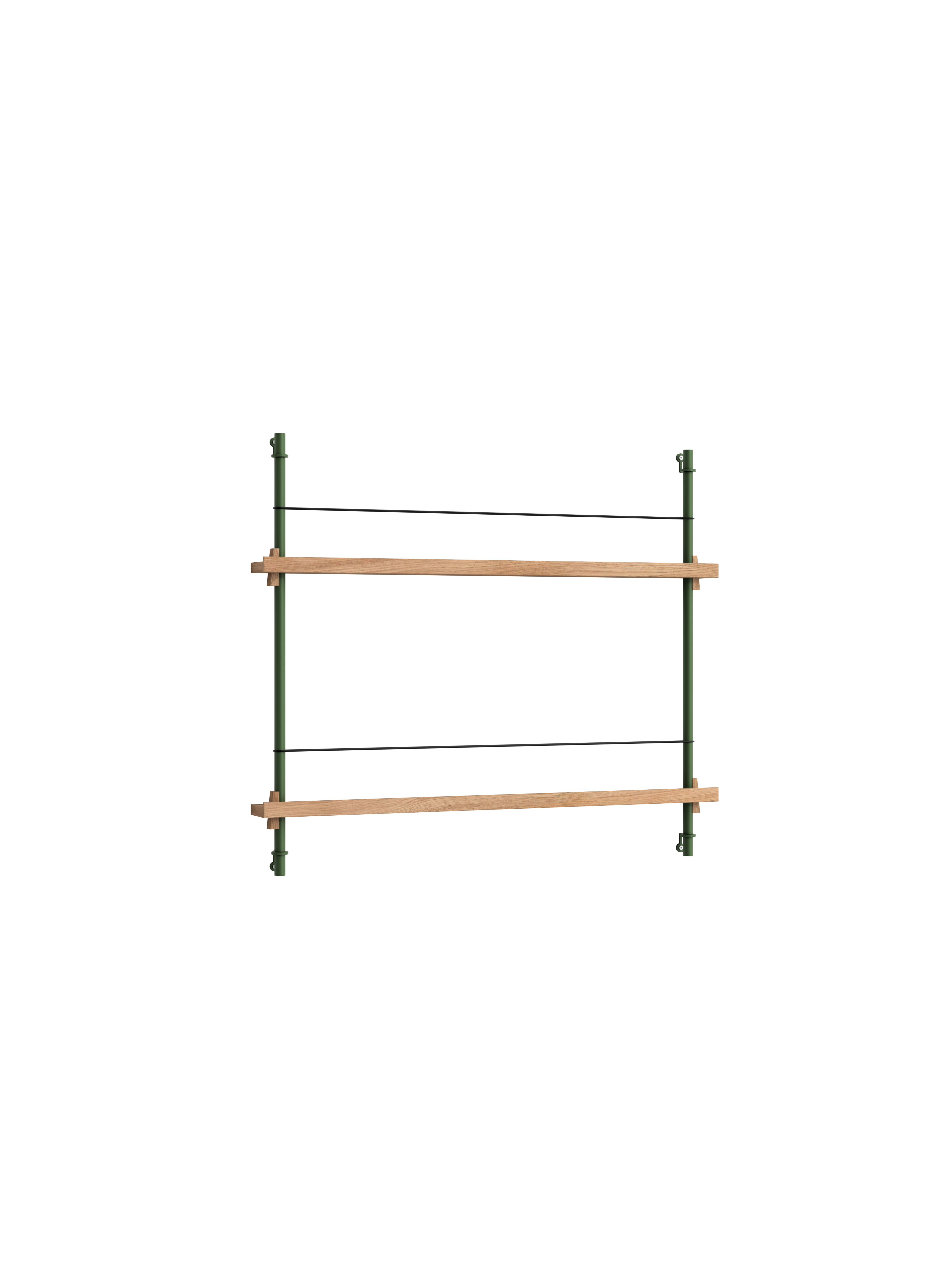 Magazine Shelving –Oak/Pine-Green - MS.65.1