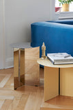 Round Slit Side Table - Light Yellow