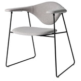 Masculo Dining Chair Fully Upholstered - Sledge Base