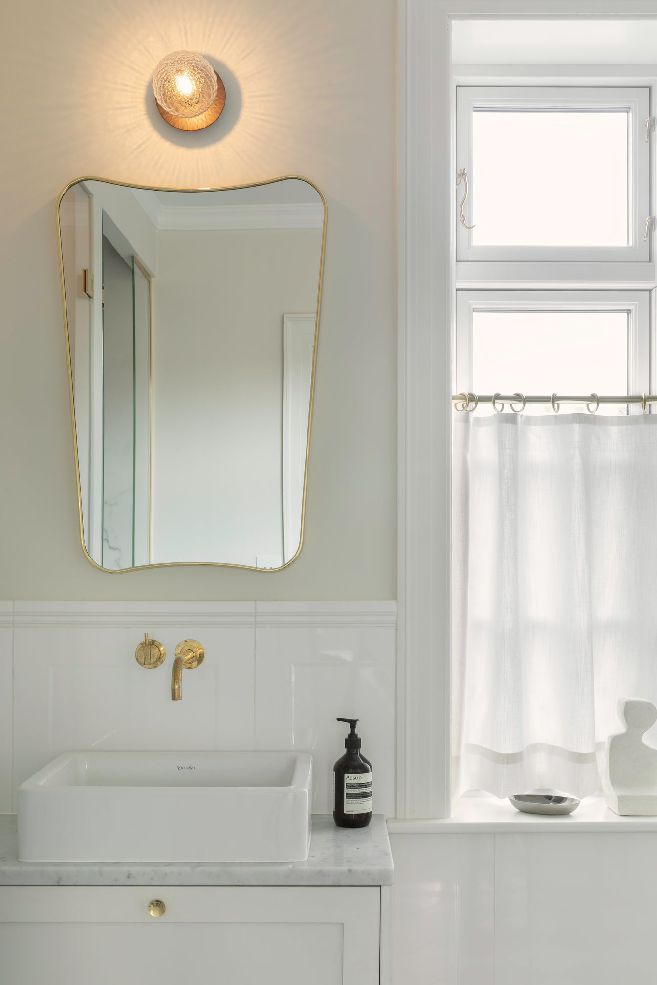 Wall / Ceiling Lamp Liila 1 - Dark Bronze - Optic Clear