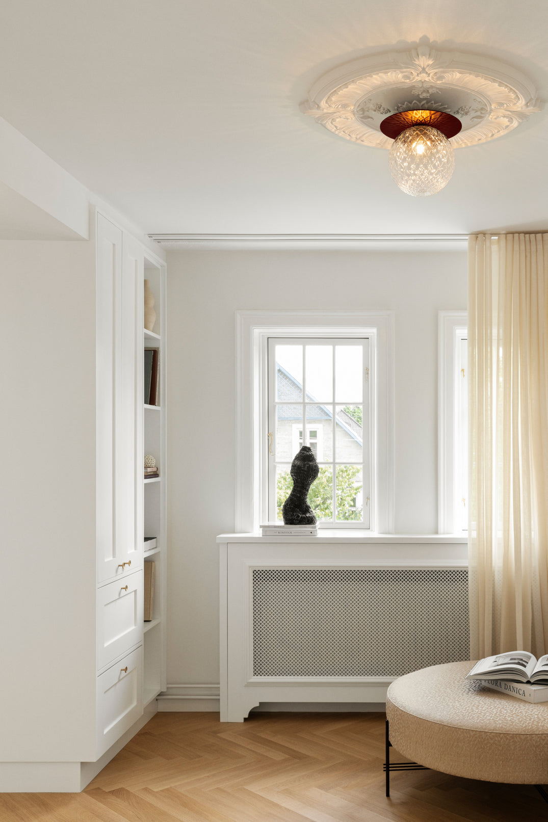 Wall / Ceiling Lamp Liila 1 - Dark Bronze - Optic Clear