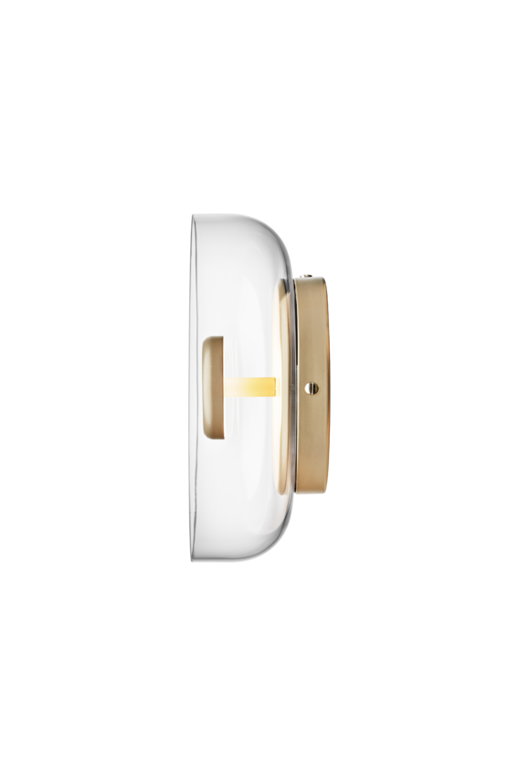 Blossi Wall / Ceiling Lamp - Nordic Gold / Clear
