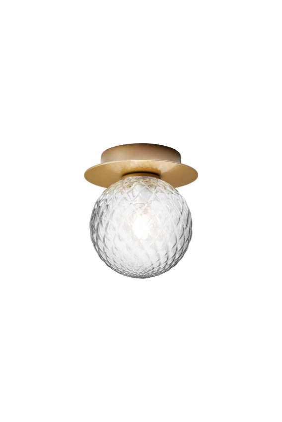 Wall / Ceiling Lamp Liila 1 - Nordic Gold - Optic Clear