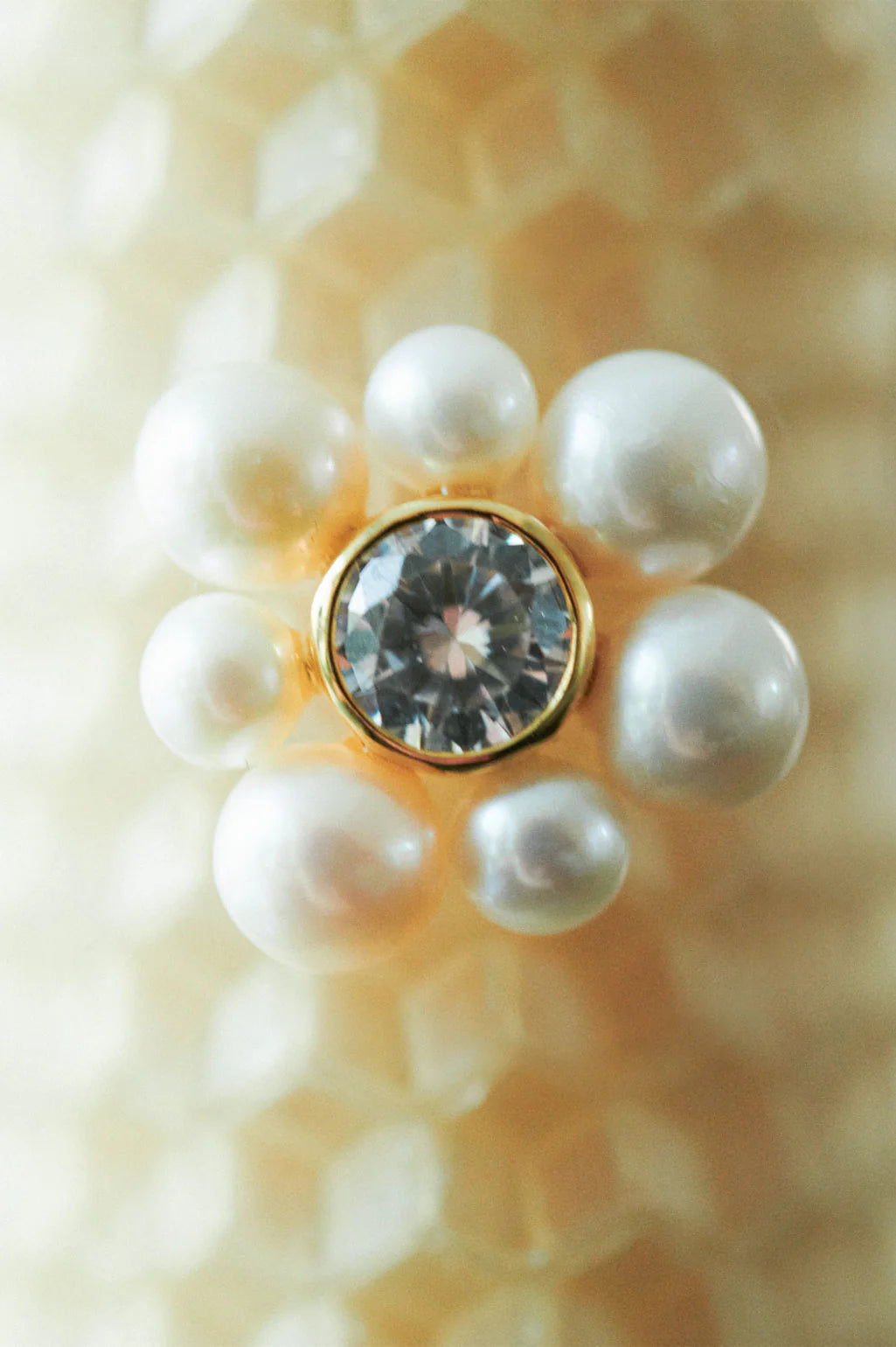 Luck Dries Up Pearl and Zirconia Recycled Gold Vermeil Earrings