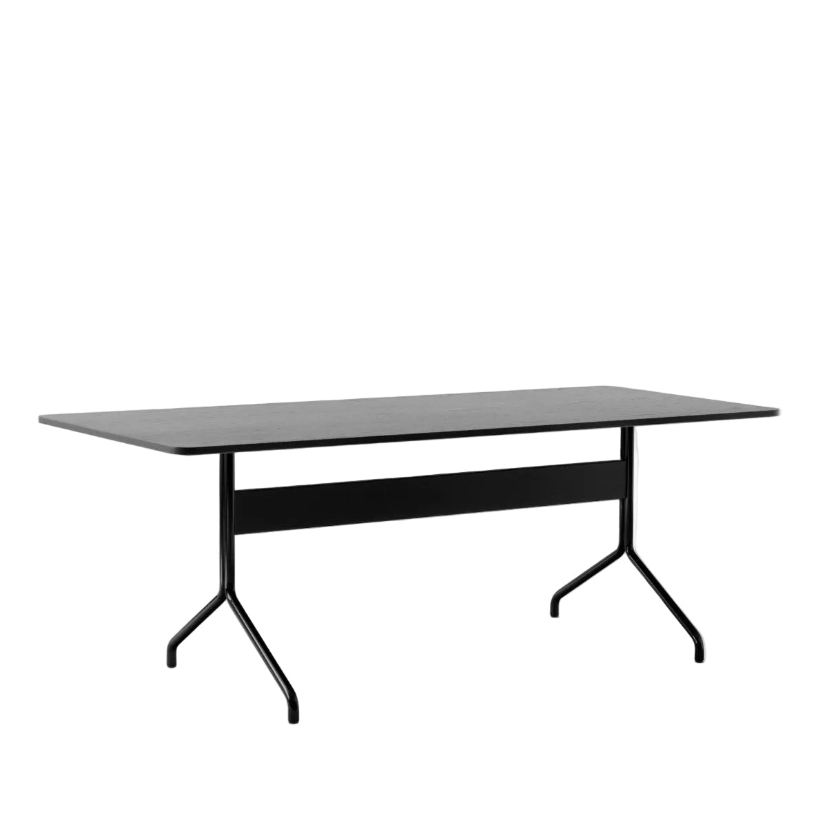 Pavilion Dining Table AV19 - Black Lacquered Oak