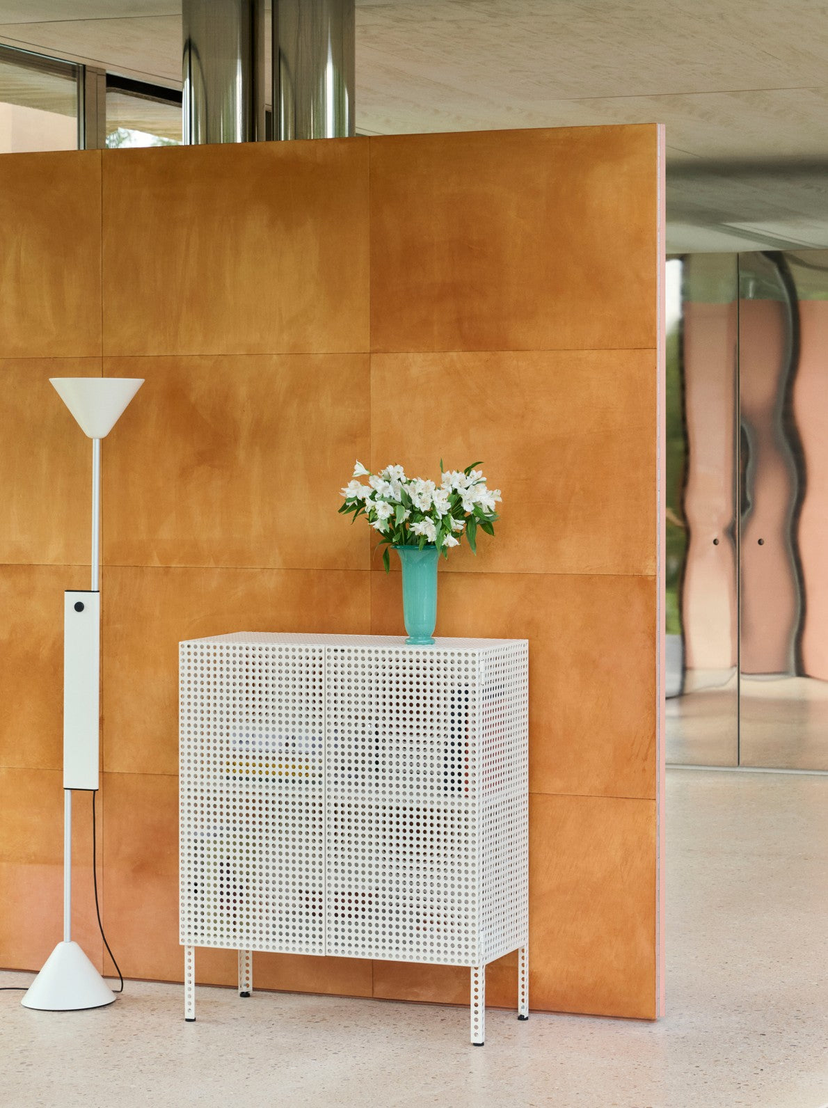 Perforated Cabinet Floor - Medium - Eggshell