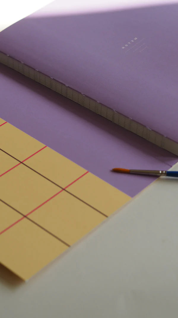 UMA Flat Lay Notebook - Large, Yellow Check