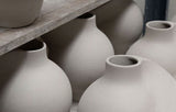 Ceramic Pirout Vase 01 - Sanded Grey