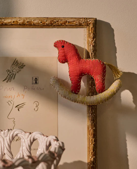 Ornament Rocking Kantha Horse - Hope of Troja