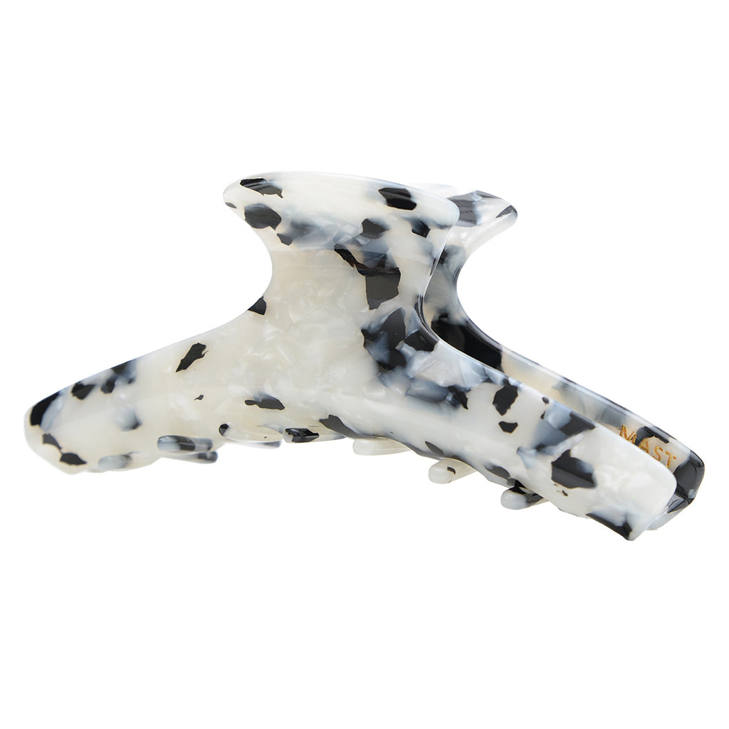Slim Large Claw - Black White Mosaic
