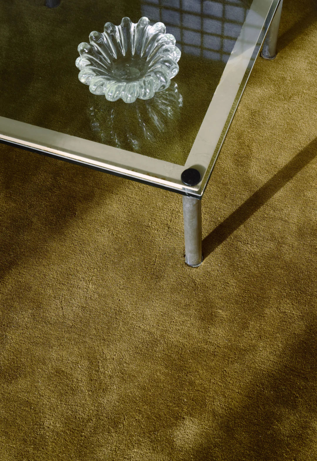 Solid Wool Rug - Green Umber