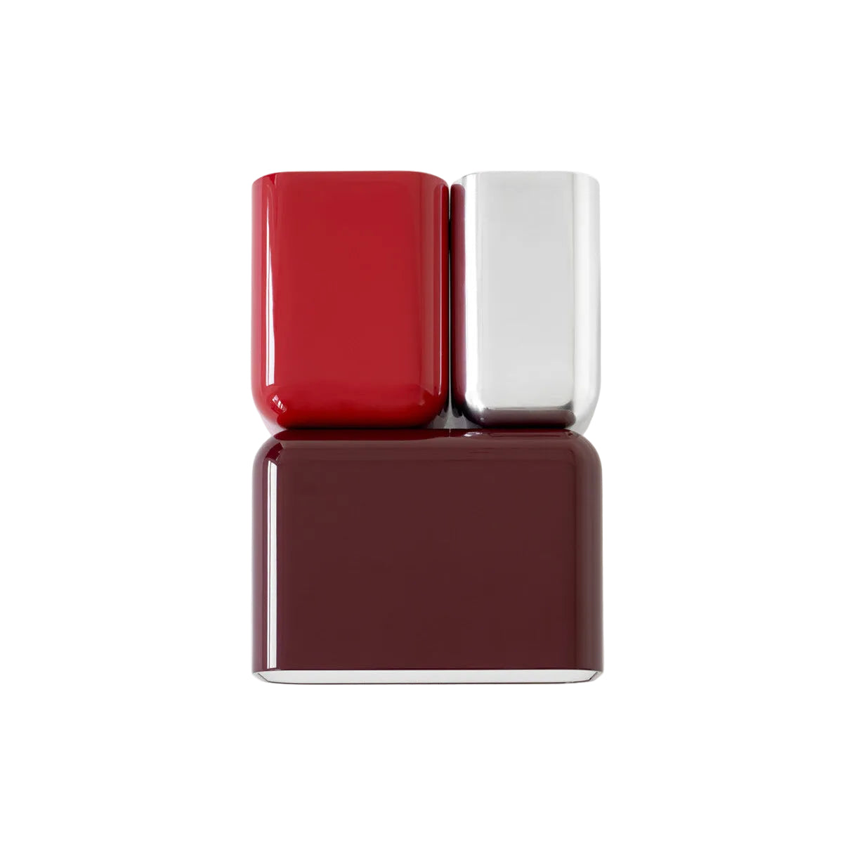 Tabata LN10 Wall lamp Dark Burgundy & Vermilion Red