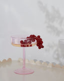 Tint Coupe Glass Set of 2 - Pink