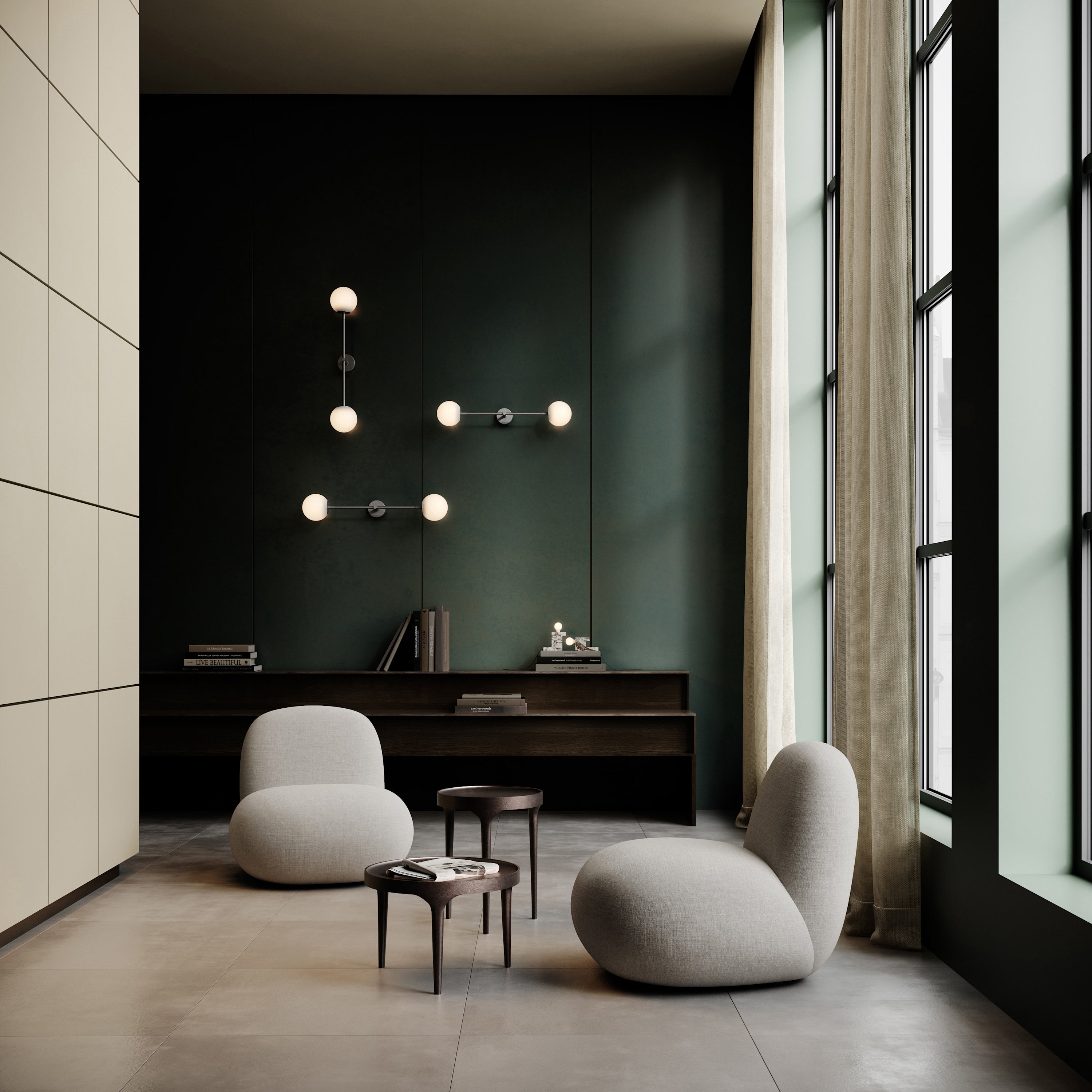 Toe Chair, Flat - Taupe
