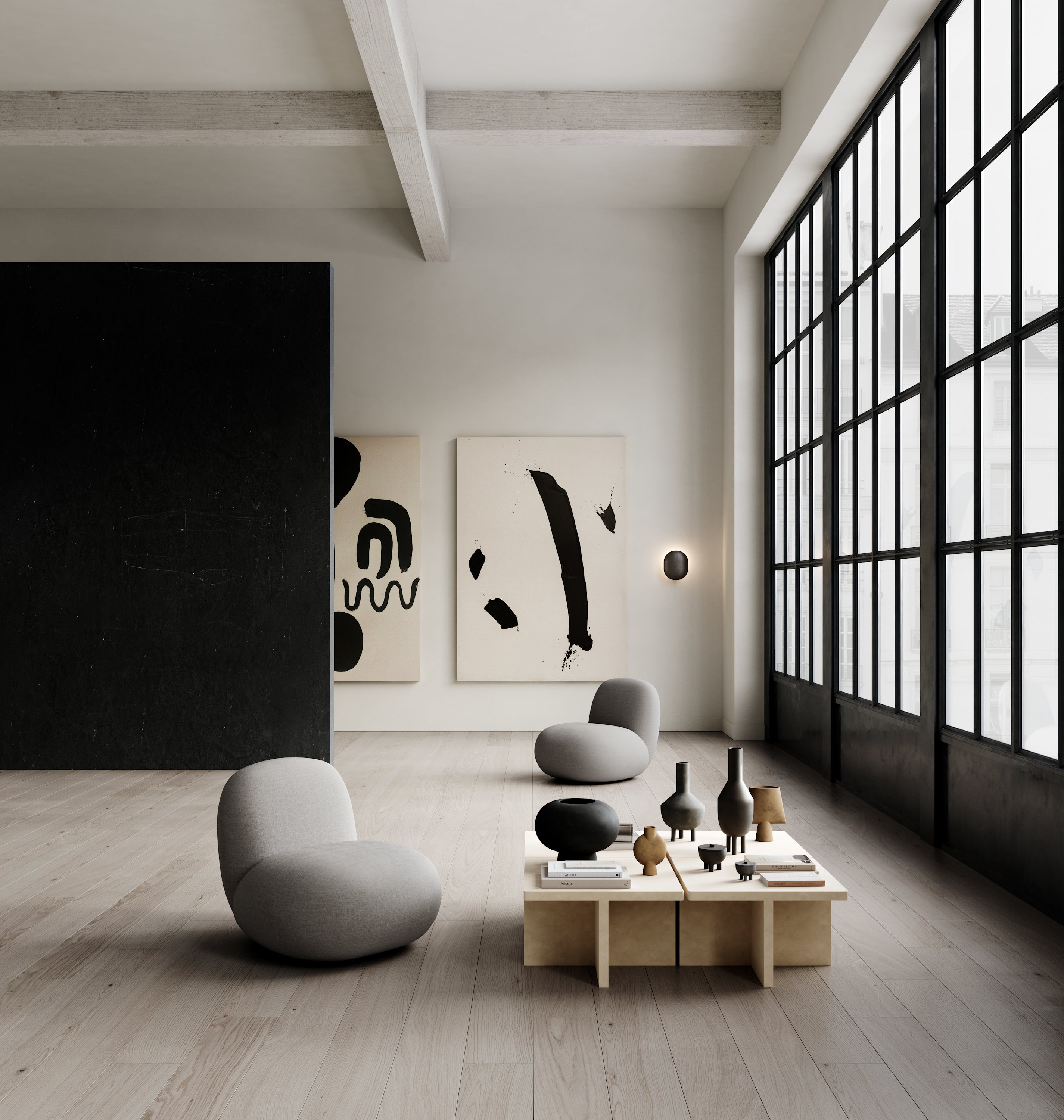 Toe Chair, Flat - Taupe